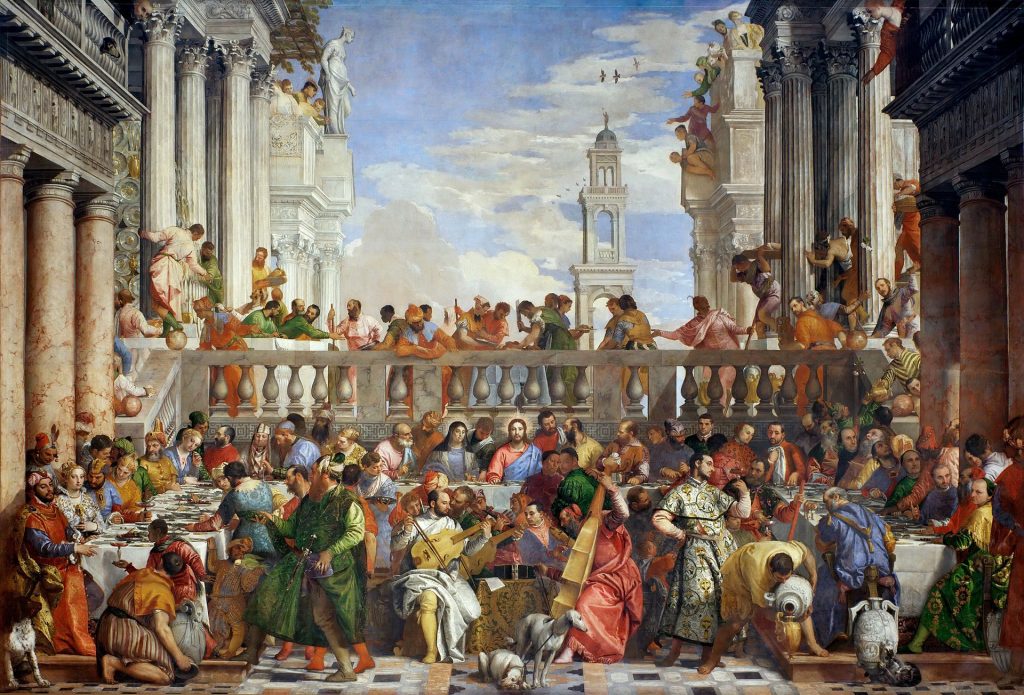The Wedding at Cana.   Paolo Caliari (1528 - 88), called Veronese,  Musée du Louvre 
