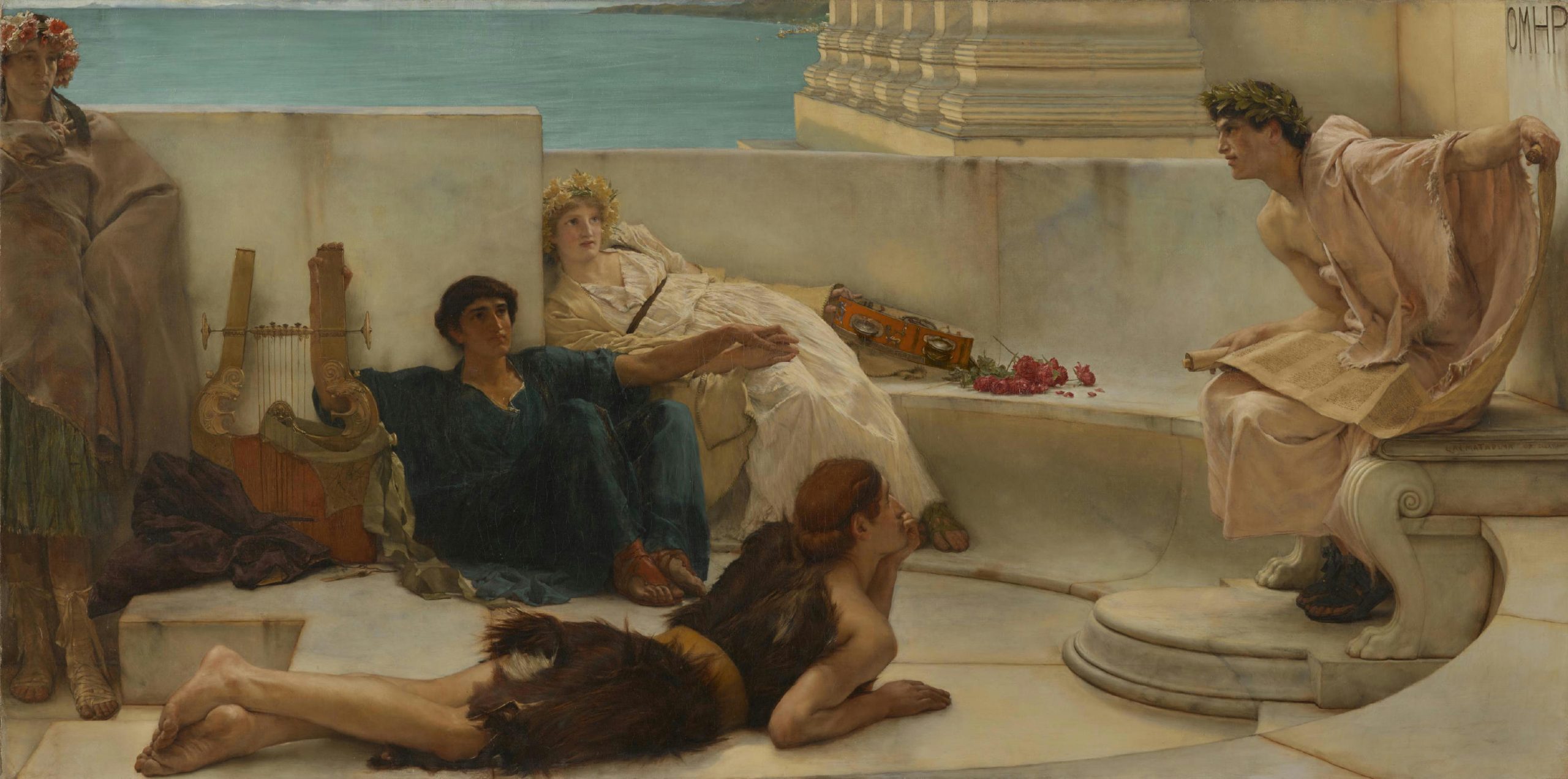 A Reading From Homer  1885 Lawrence Alma-Tadema,  Philadelphia Museum of Art