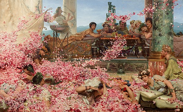 The Roses of Heliogabalus 1888 
Lawrence Alma-Tadema, Collection of Juan Antonio Pérez Simón