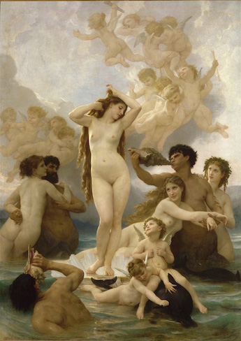 The Birth of Venus 1879 Adolphe-William Bouguereau, 
Musée d'Orsay