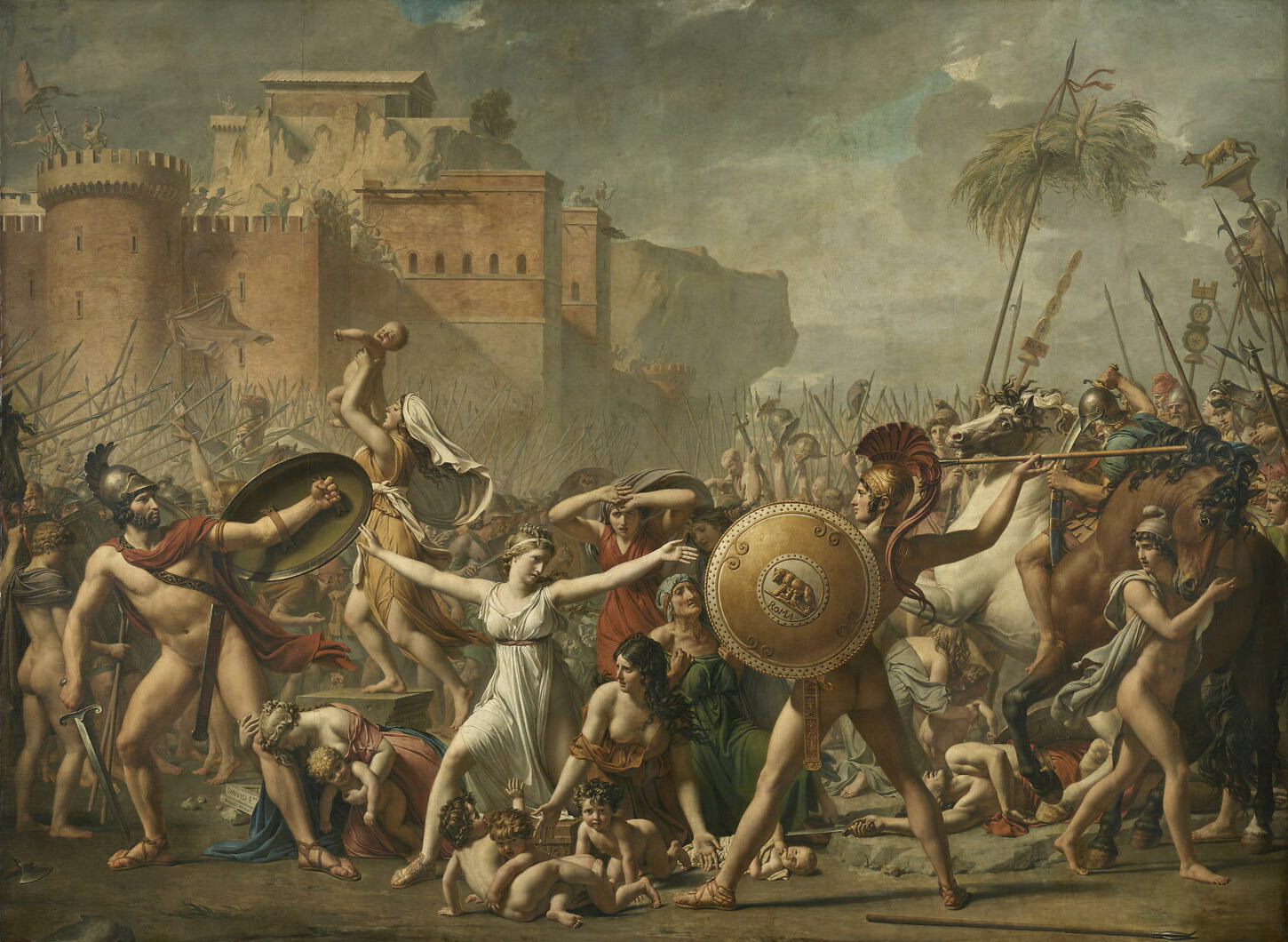 Rape of the Sabines  Jacques-Louis David 1799  Musée du Louvre