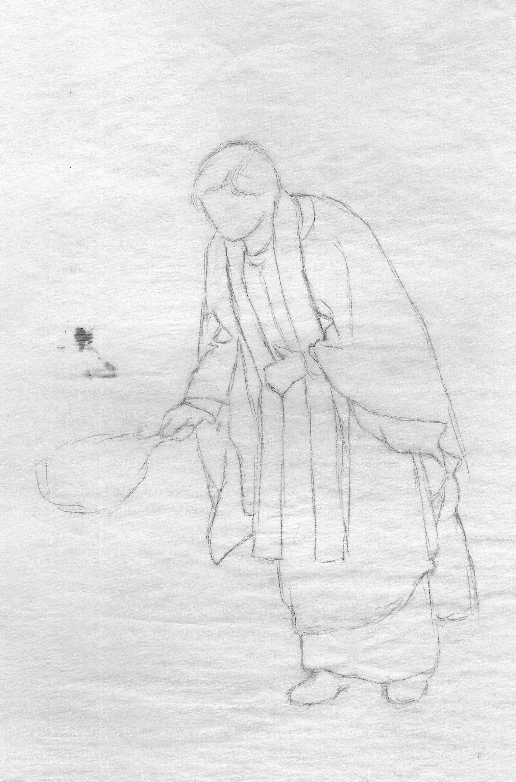 Sketch of Dean Fleetwood ©2009 Ann James Massey Collection of Audrey Palmer