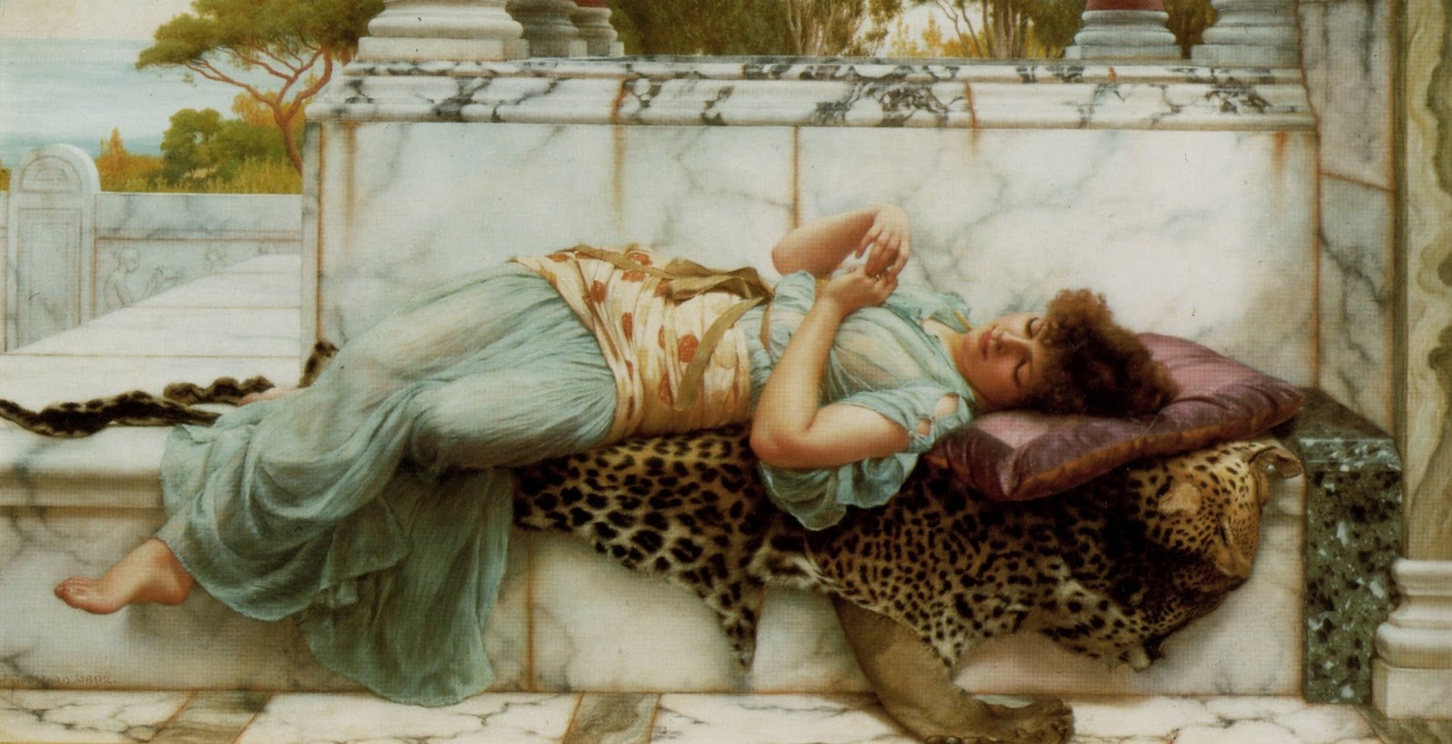 The Betrothed  1892 John William Godward  Guildhall Art Gallery