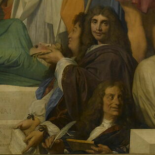 The Apotheosis of Homer (detail of Molière) 1827
Jean-Auguste-Dominique Ingres  Musée du Louvre