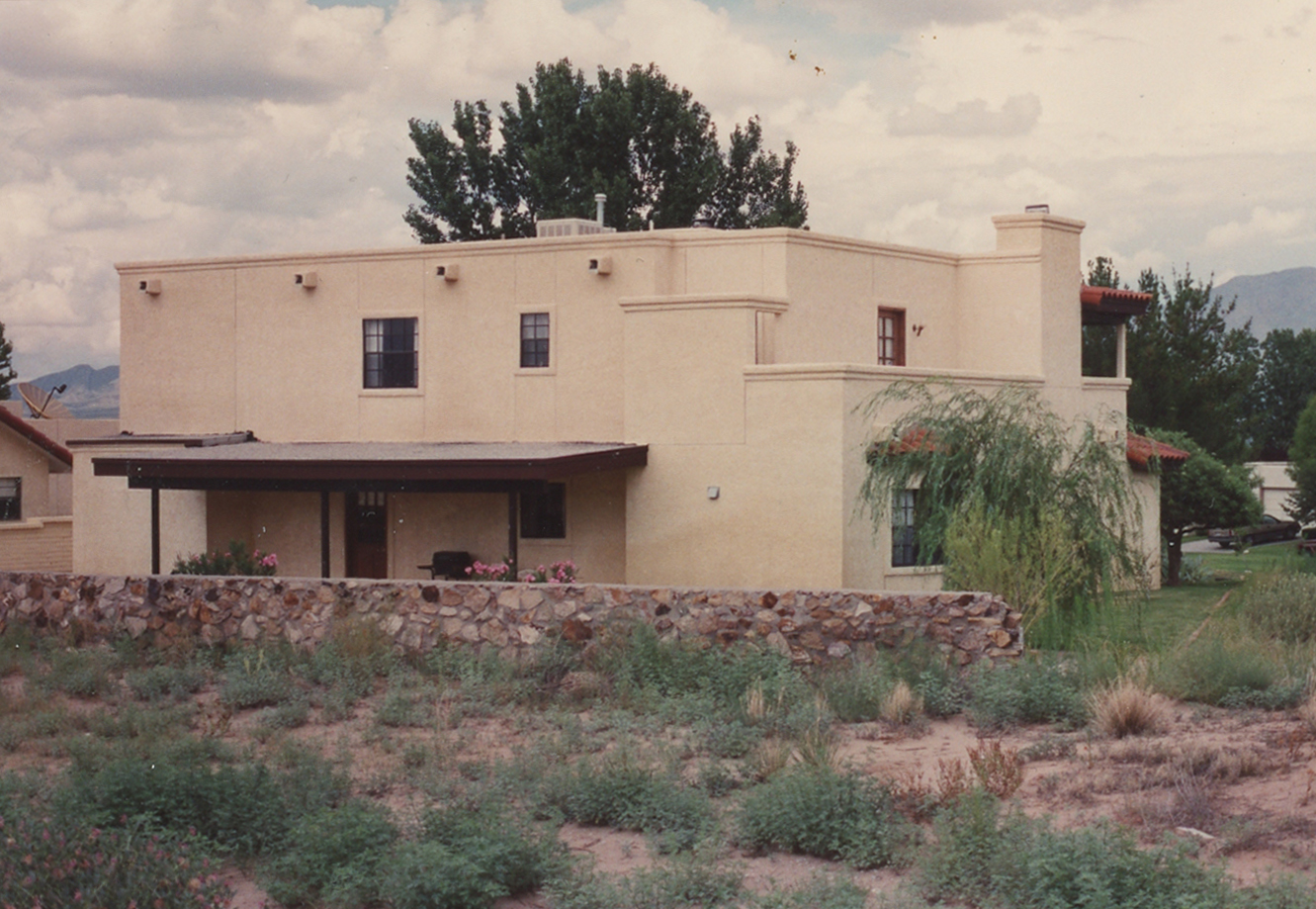 View from the desert side of Ann's house in Santa Teresa. 
Photo ©1991 Ann James Massey